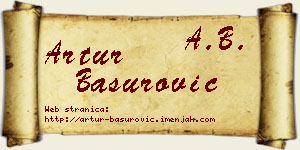 Artur Basurović vizit kartica